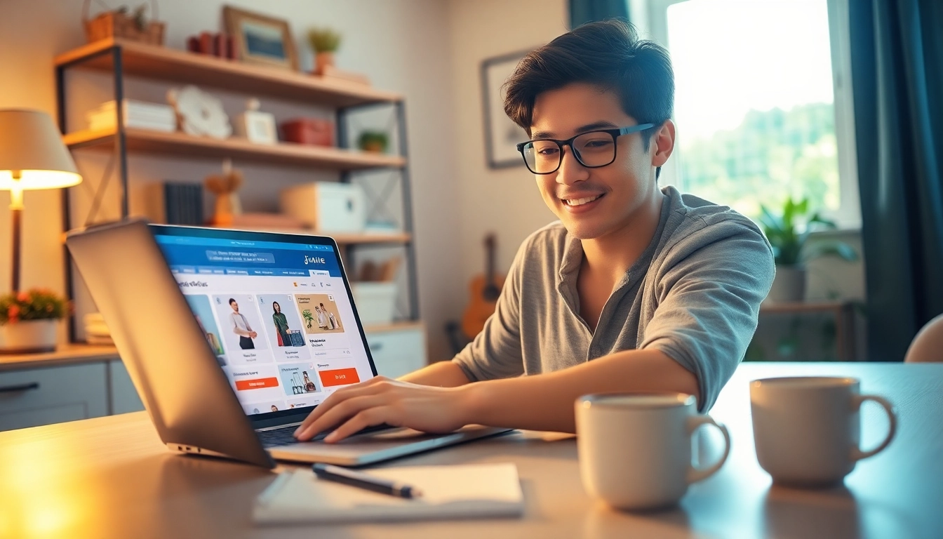 Start Selling on Jirle from a cozy workspace with an engaged seller and organized products.